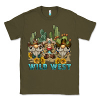 Army Green wild west western gnome Classic Tee - BarkalooDesign