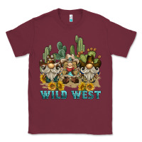 Burgundy wild west western gnome Classic Tee - BarkalooDesign