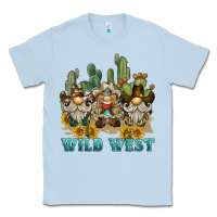 Dusty Blue wild west western gnome Classic Tee - BarkalooDesign