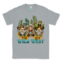 Heather Grey wild west western gnome Classic Tee - BarkalooDesign