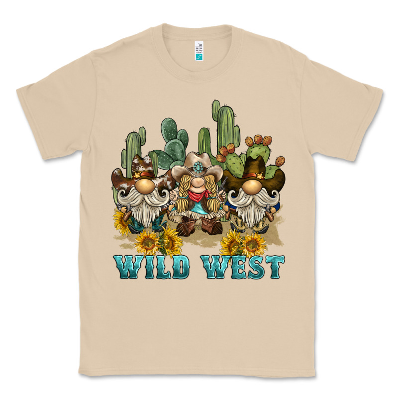 Wild West Western Gnome Classic Tee by BarkalooDesign | Teevron