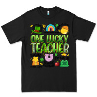 Black one lucky teacher lucky charm Premium Tee - Artiststas