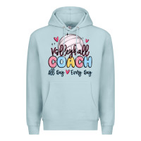 Blue Mist volleyball coach all day every day Premium Hoodie - MaliasSmallBusiness