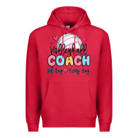 Cardinal volleyball coach all day every day Premium Hoodie - MaliasSmallBusiness