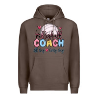 Coffee volleyball coach all day every day Premium Hoodie - MaliasSmallBusiness