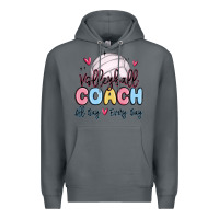 Rock volleyball coach all day every day Premium Hoodie - MaliasSmallBusiness