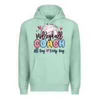 Seafoam volleyball coach all day every day Premium Hoodie - MaliasSmallBusiness