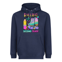Navy rolling into second grade Heavyweight Hoodie - BundleAndBundleShop