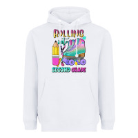 White rolling into second grade Heavyweight Hoodie - BundleAndBundleShop