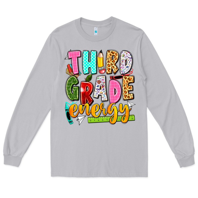 Third Grade Energy Long Sleeve Tee by texasbilliewilder | Teevron