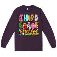 Plum third grade energy Long Sleeve Tee - texasbilliewilder