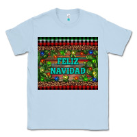 Dusty Blue feliz navidad Classic Tee - RanaPortraitStore