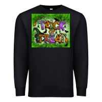 Black trick or treat tumbler Premium Sweatshirt - BundleAndBundleShop