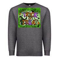 Charcoal Heather trick or treat tumbler Premium Sweatshirt - BundleAndBundleShop