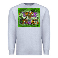 Heather Grey trick or treat tumbler Premium Sweatshirt - BundleAndBundleShop