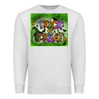 Oatmeal Heather trick or treat tumbler Premium Sweatshirt - BundleAndBundleShop