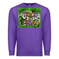 Purple trick or treat tumbler Premium Sweatshirt - BundleAndBundleShop