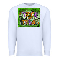 White trick or treat tumbler Premium Sweatshirt - BundleAndBundleShop