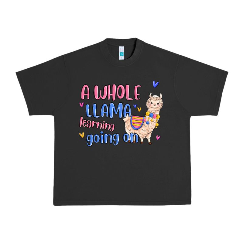 A Whole Llama Learning Going On Urban Heavy Tee by MaliasSmallBusiness | Teevron