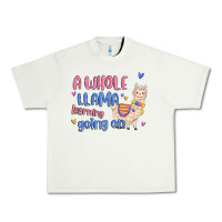 Pistachio a whole llama learning going on Urban Heavy Tee - MaliasSmallBusiness