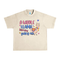 Sandshell a whole llama learning going on Urban Heavy Tee - MaliasSmallBusiness