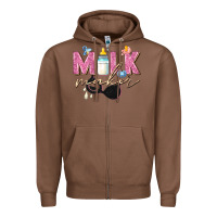 Chestnut milk maker Zipper Hoodie - Zillion Design Studio