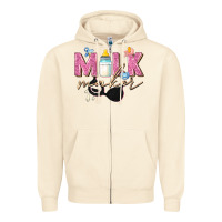 Sandshell milk maker Zipper Hoodie - Zillion Design Studio