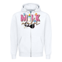 White milk maker Zipper Hoodie - Zillion Design Studio