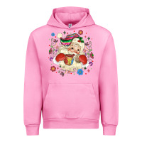 Fuchsia Pink mexican christmas santa Urban Hoodie - MaliasSmallBusiness