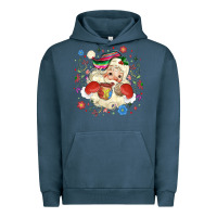 Pigment Midnight Navy mexican christmas santa Urban Hoodie - MaliasSmallBusiness