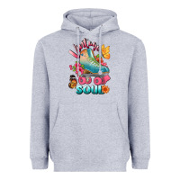 Heather Grey vintage soul Heavyweight Hoodie - BundleAndBundleShop