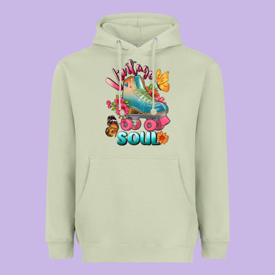 Vintage Soul Heavyweight Hoodie Designed By Bundleandbundleshop