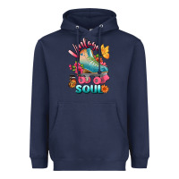 Navy vintage soul Heavyweight Hoodie - BundleAndBundleShop