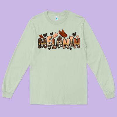 Long Sleeve Tee melanin butterfly