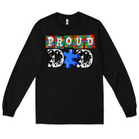 Black proud dad Long Sleeve Tee - AdoDesignShop
