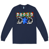 Navy proud dad Long Sleeve Tee - AdoDesignShop