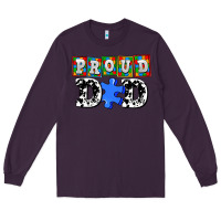 Plum proud dad Long Sleeve Tee - AdoDesignShop
