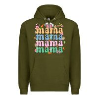 Army Green easter mama Premium Hoodie - MaliasSmallBusiness