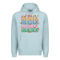 Blue Mist easter mama Premium Hoodie - MaliasSmallBusiness