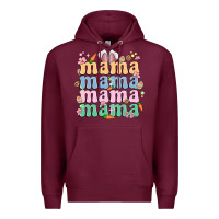 Burgundy easter mama Premium Hoodie - MaliasSmallBusiness