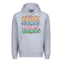 Heather Grey easter mama Premium Hoodie - MaliasSmallBusiness