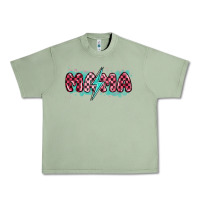 Oil Green lightning bolt mama Urban Heavy Tee - MaliasSmallBusiness