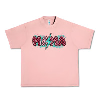 Salmon lightning bolt mama Urban Heavy Tee - MaliasSmallBusiness