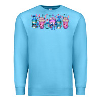 Ocean Blue stitch coffee cups libbey glass Premium Sweatshirt - Jasminsmagicworld
