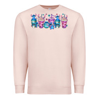 Pale Pink stitch coffee cups libbey glass Premium Sweatshirt - Jasminsmagicworld