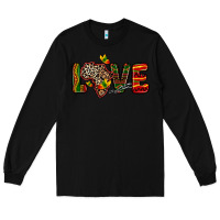Black love africa map Long Sleeve Tee - Zillion Design Studio