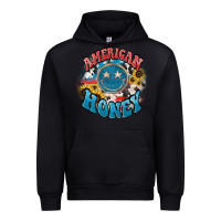 Black American honey smiley Urban Hoodie - NancyCooperArtShop