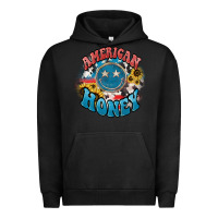 Pigment Black American honey smiley Urban Hoodie - NancyCooperArtShop