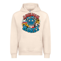Sandshell American honey smiley Urban Hoodie - NancyCooperArtShop