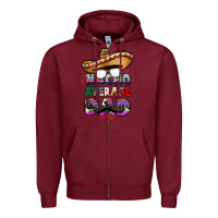 Burgundy nacho average dad Zipper Hoodie - CTS Tumbler Store